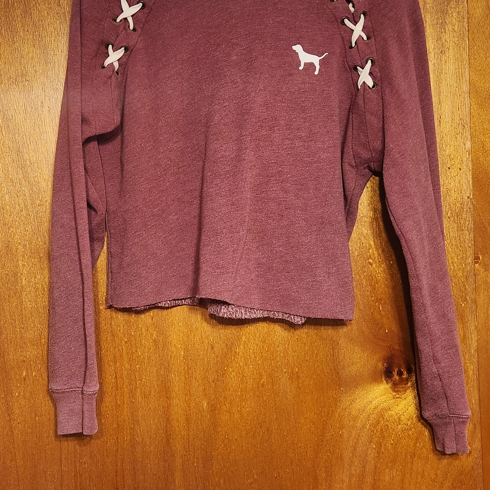 Victoria's Secret Pink Crop top Pullover Sweatshirt size XS
